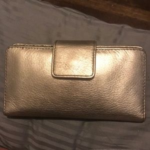 GOLD FOSSIL WALLET